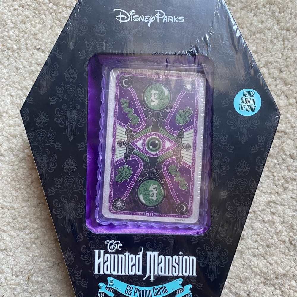 Disney Haunted Mansion Card Game Purple Black